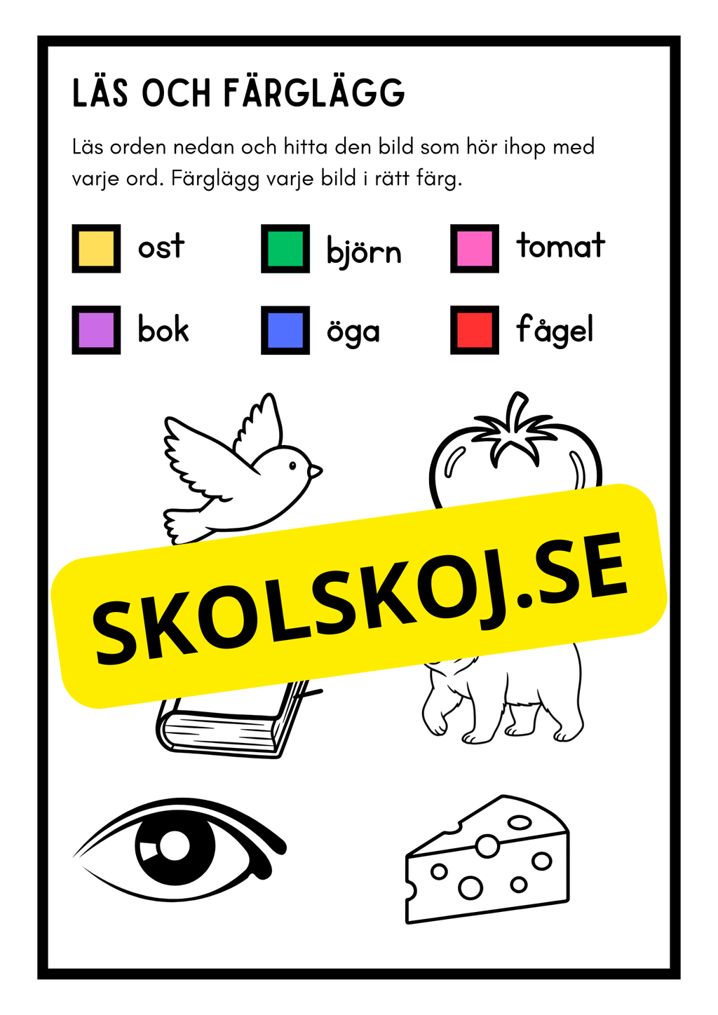 Läs och färglägg
