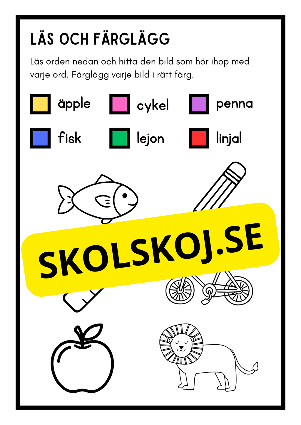 Läs och färglägg