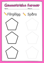 Enkel geometri – Stort paket - 77 sidor
