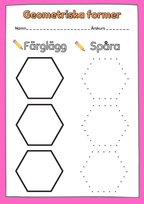Enkel geometri – Stort paket - 77 sidor