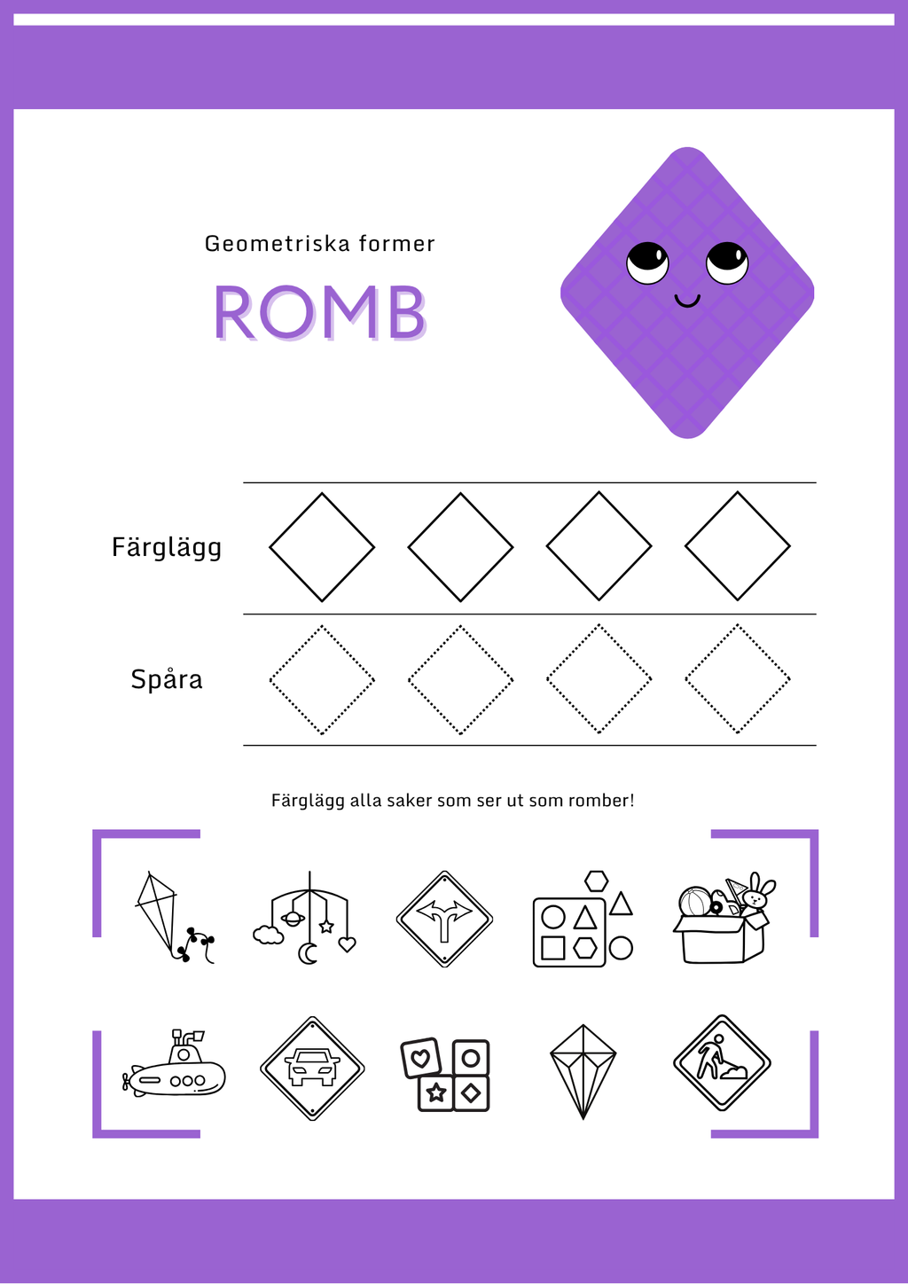 Enkel geometri – Stort paket - 77 sidor