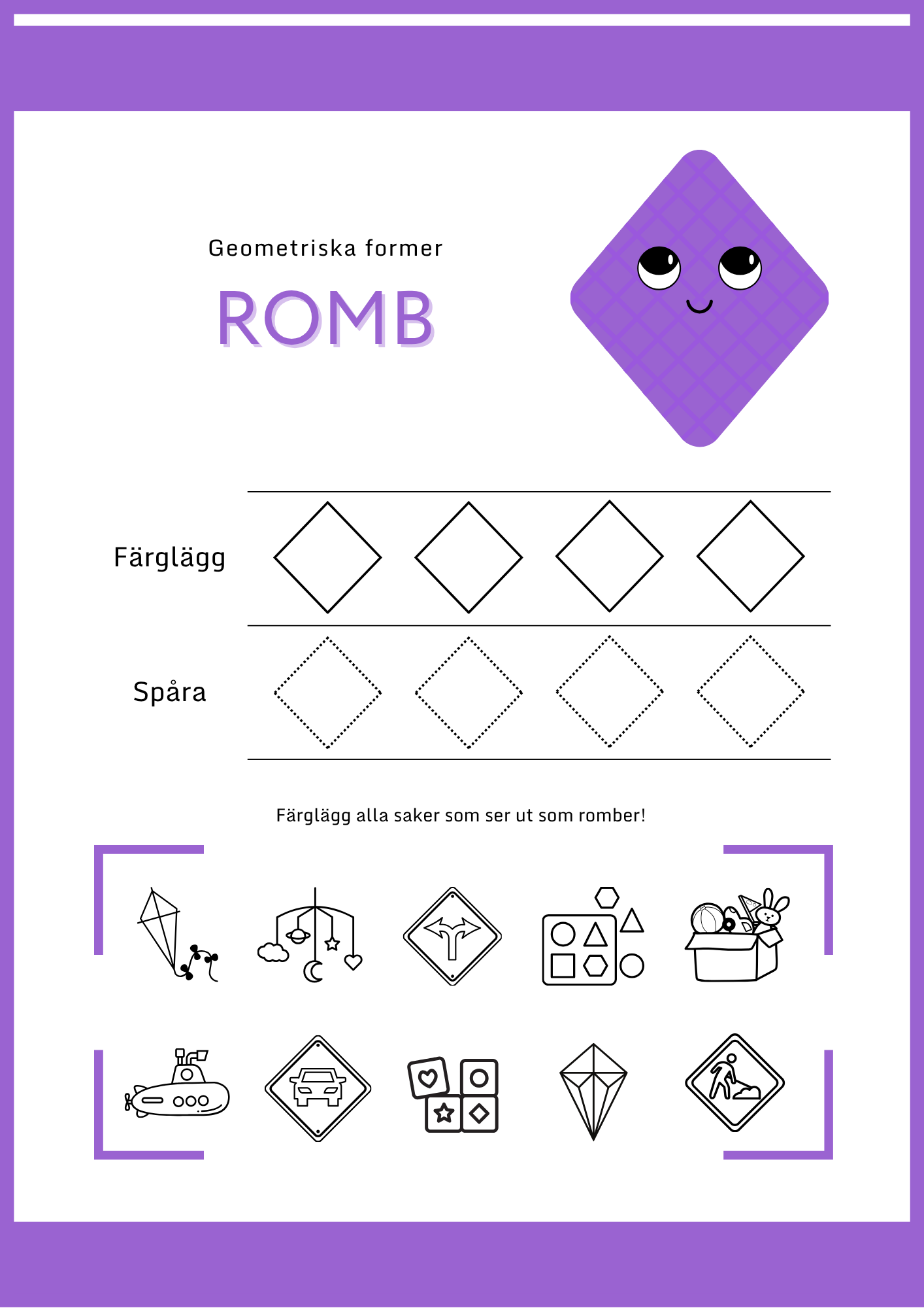 Enkel geometri – Stort paket - 77 sidor