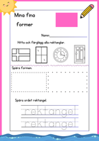 Enkel geometri – Stort paket - 77 sidor