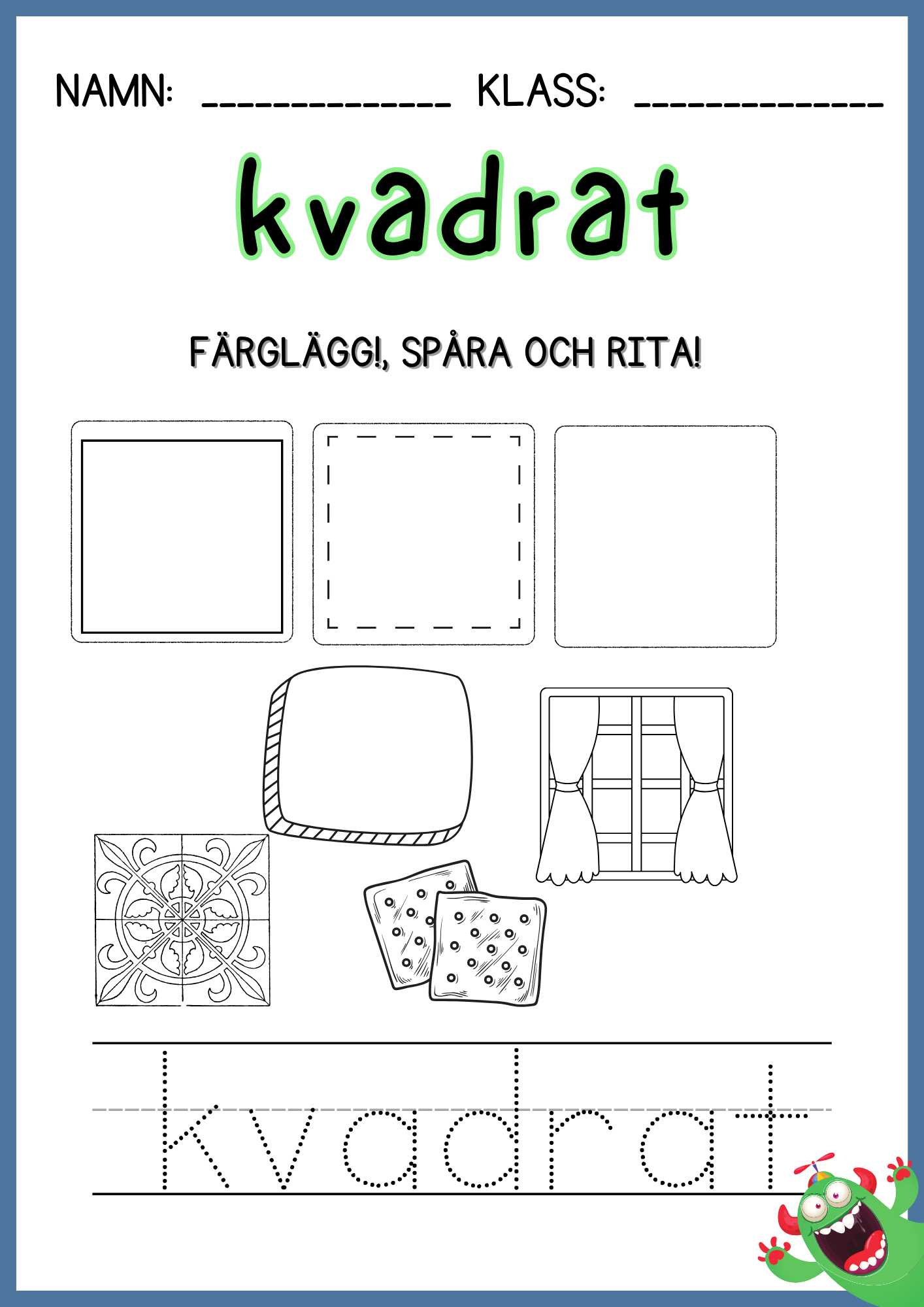 Enkel geometri – Stort paket - 77 sidor