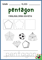 Enkel geometri – Stort paket - 77 sidor