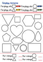 Enkel geometri – Stort paket - 77 sidor