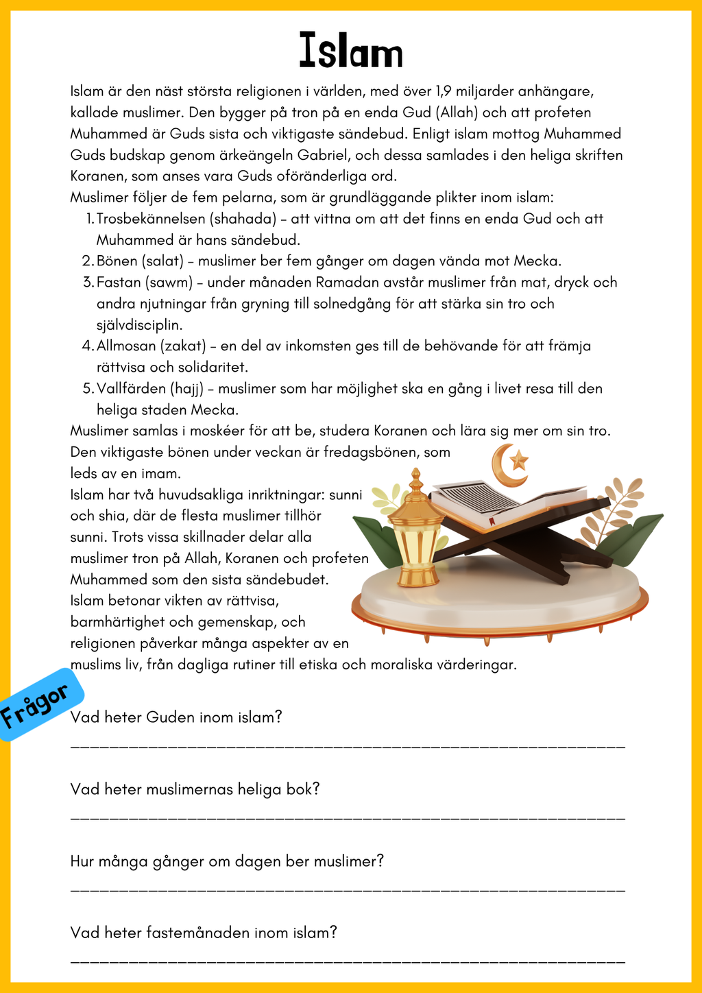 Världsreligionerna – Det stora paketet (71 sidor)