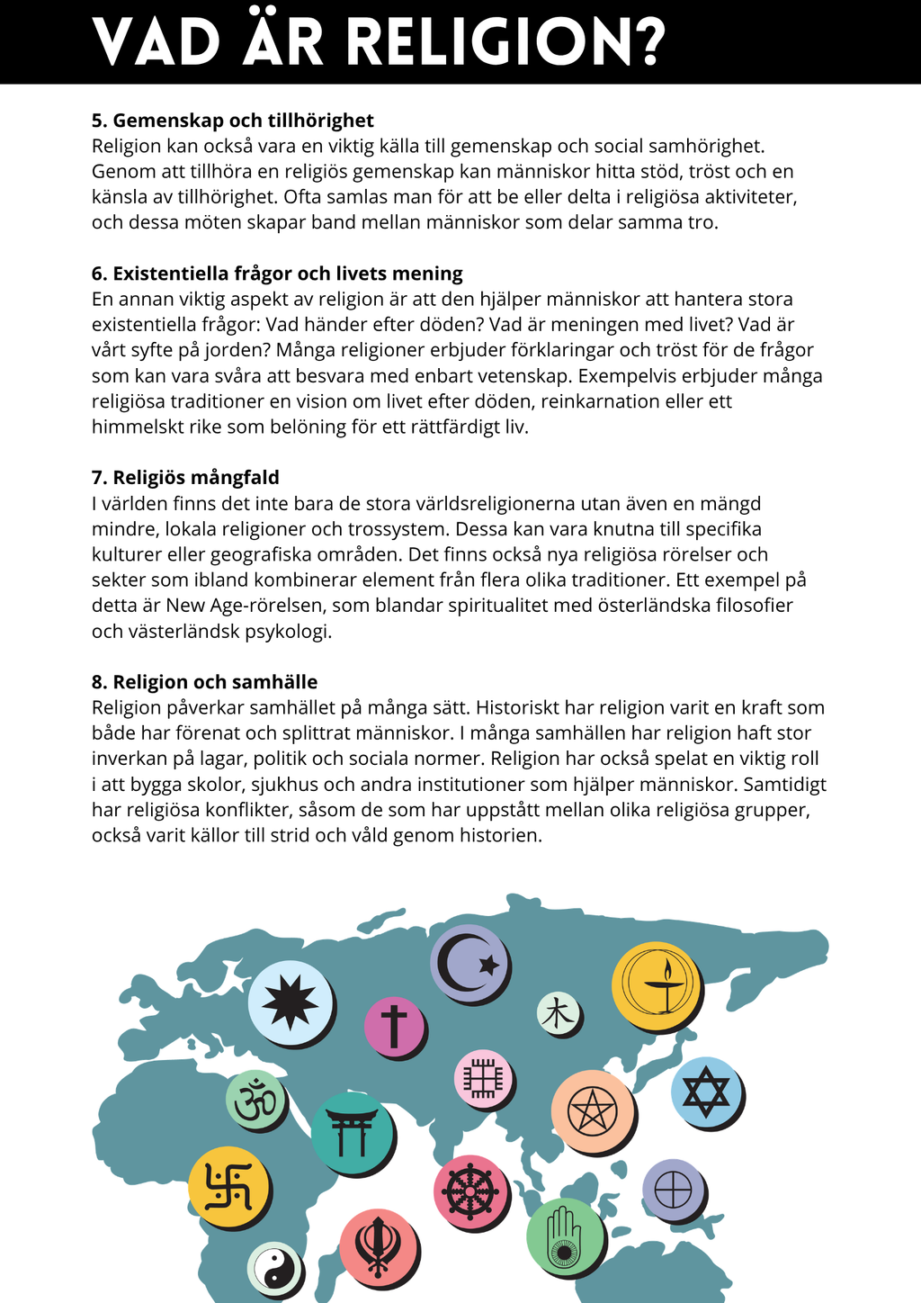 Världsreligionerna – Det stora paketet (71 sidor)