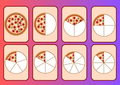 Lär dig bråk med pizzabitar – ett roligt matchningsspel