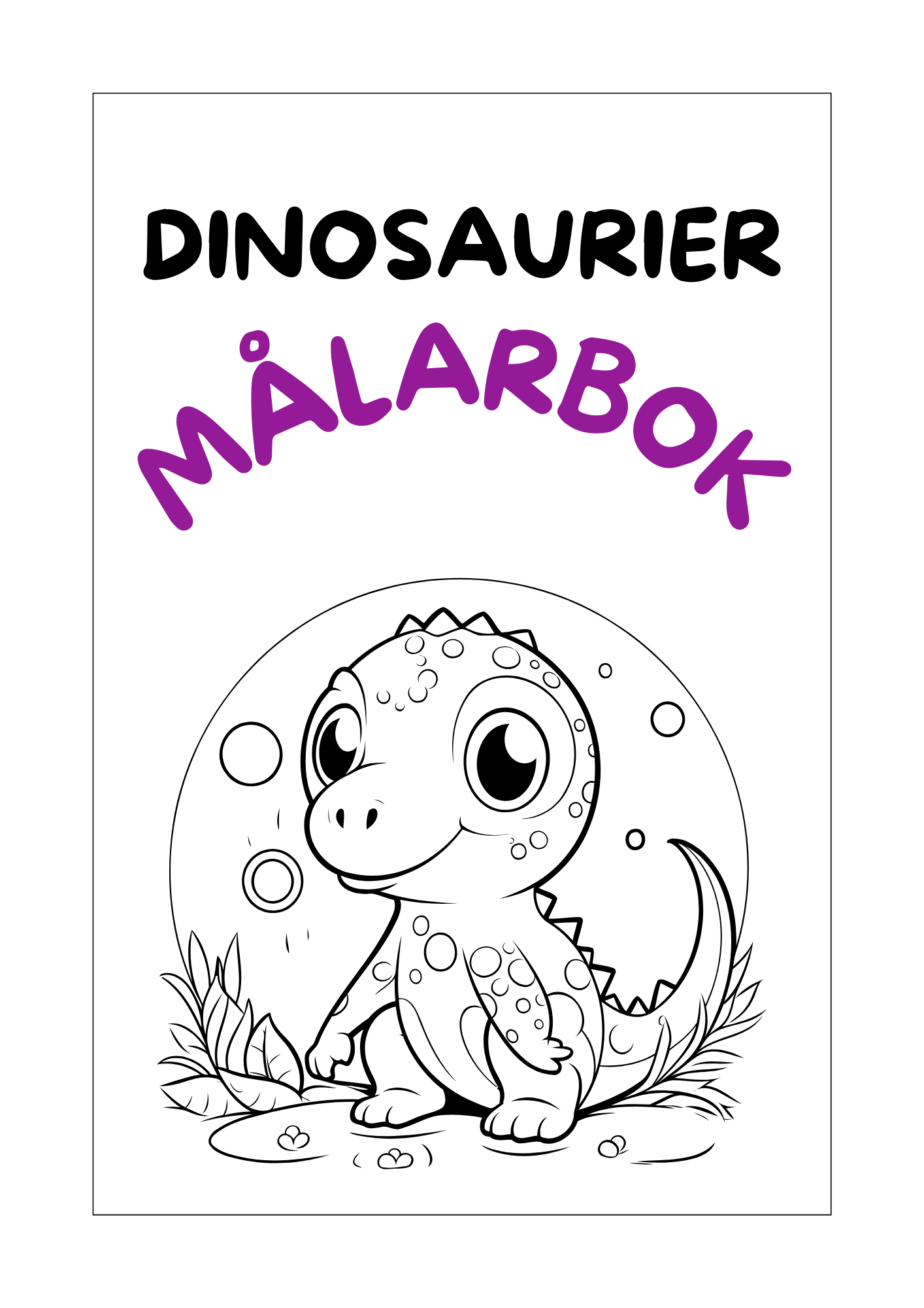 Dinosaurier - Målarbok