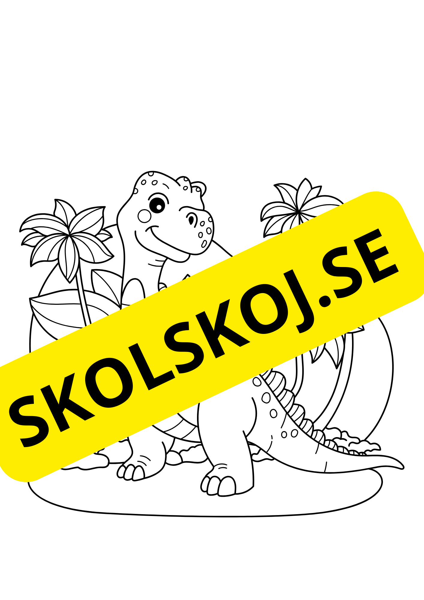 Dinosaurier - Målarbok