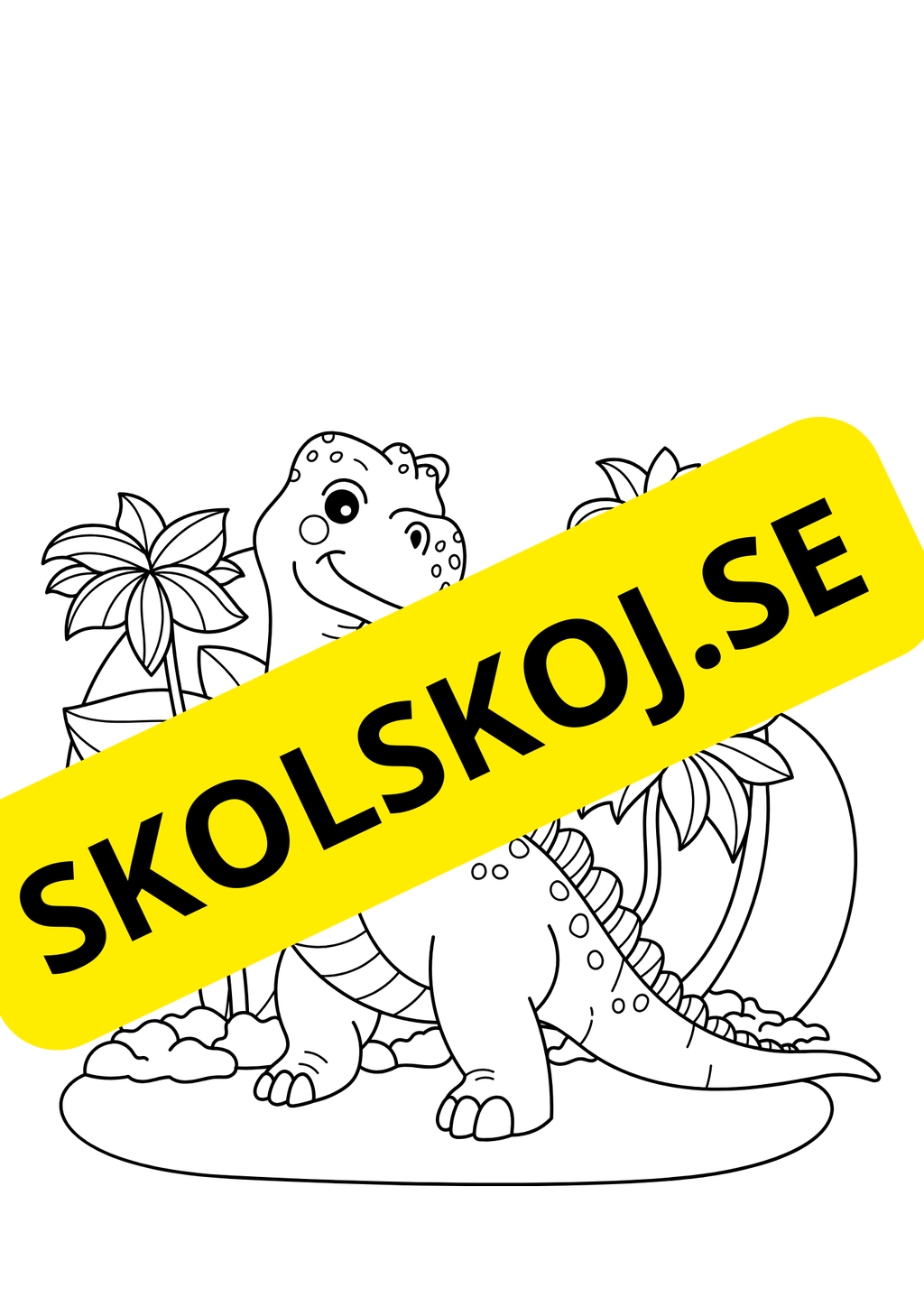 Dinosaurier - Målarbok