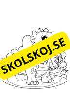 Dinosaurier - Målarbok
