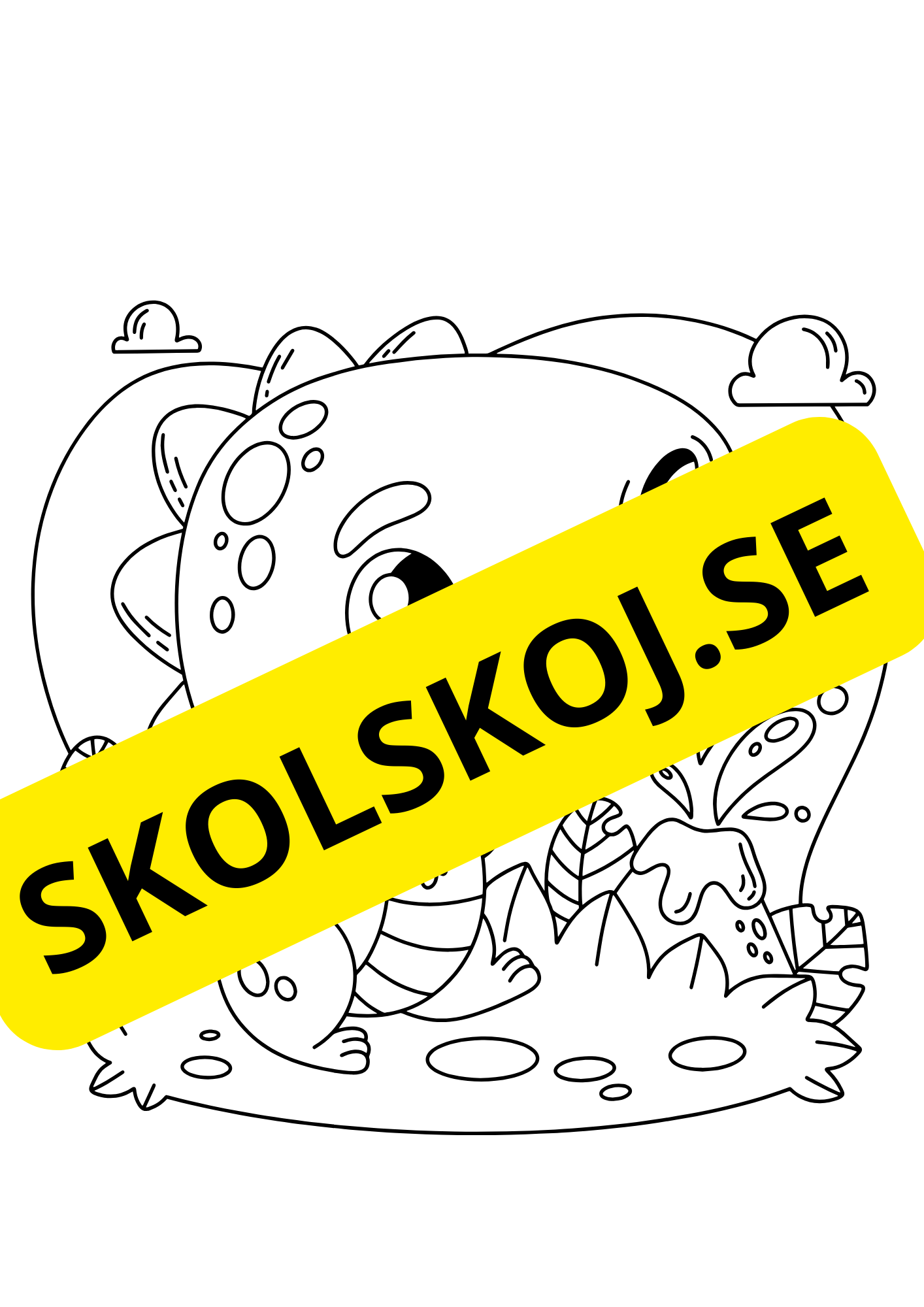 Dinosaurier - Målarbok