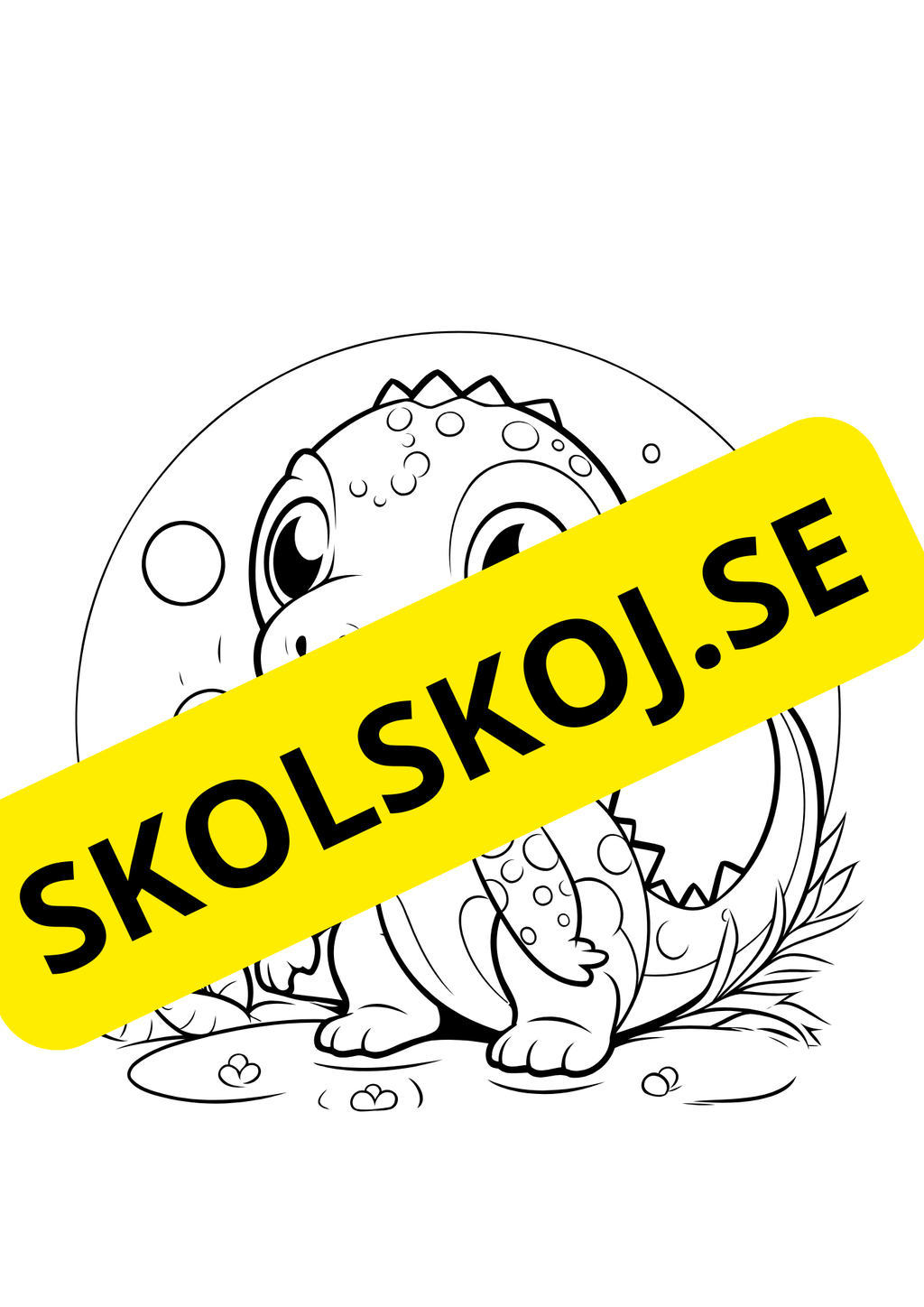 Dinosaurier - Målarbok