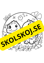 Dinosaurier - Målarbok