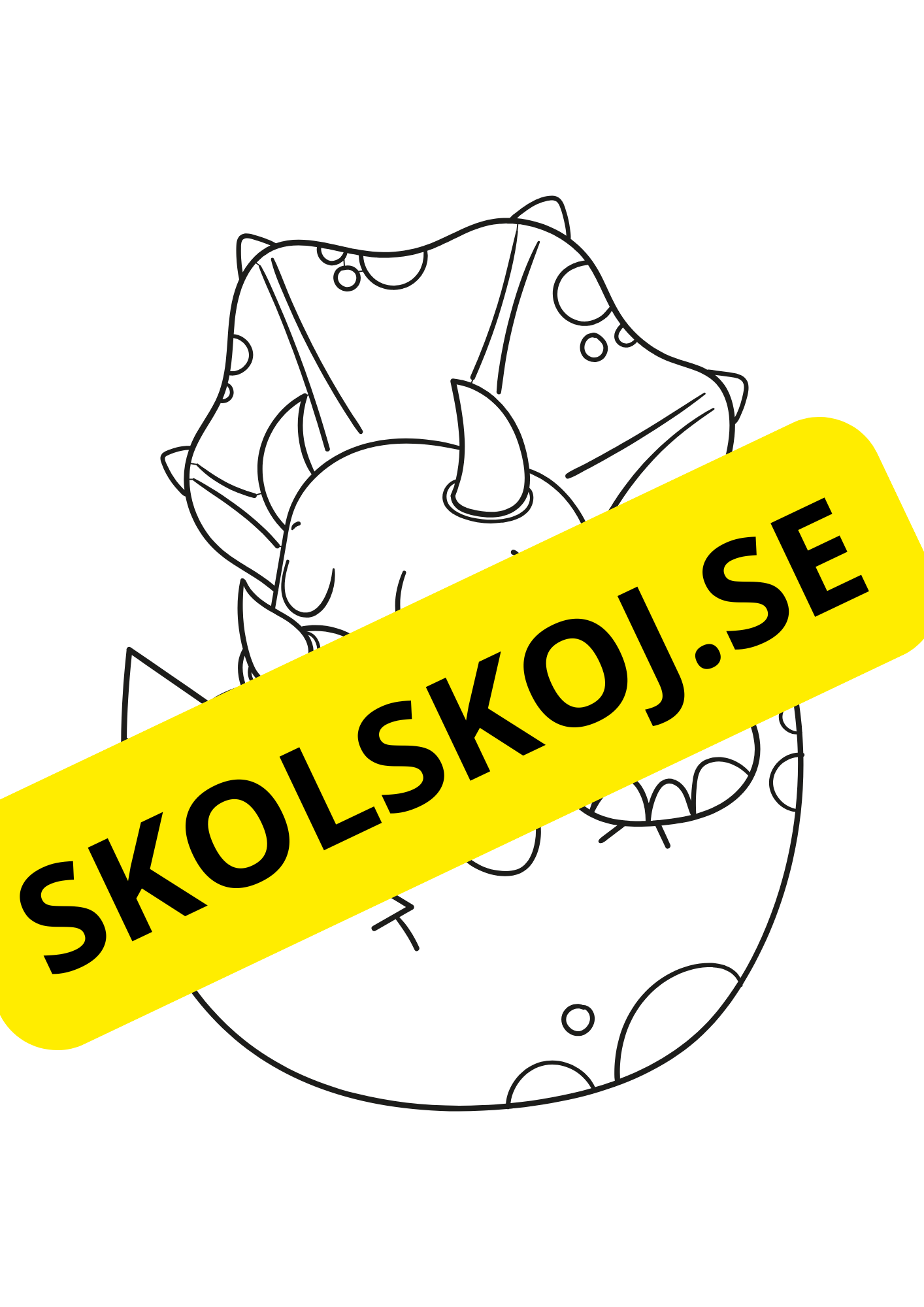 Dinosaurier - Målarbok