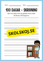 100 dagar i skolan (Häfte 20 sidor)