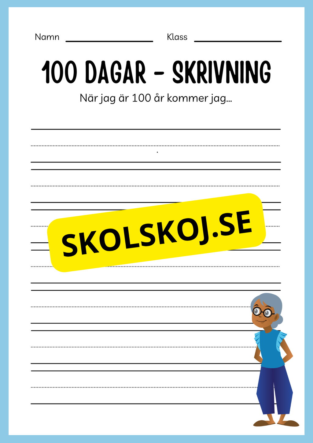 100 dagar i skolan (Häfte 20 sidor)