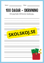 100 dagar i skolan (Häfte 20 sidor)