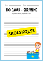 100 dagar i skolan (Häfte 20 sidor)