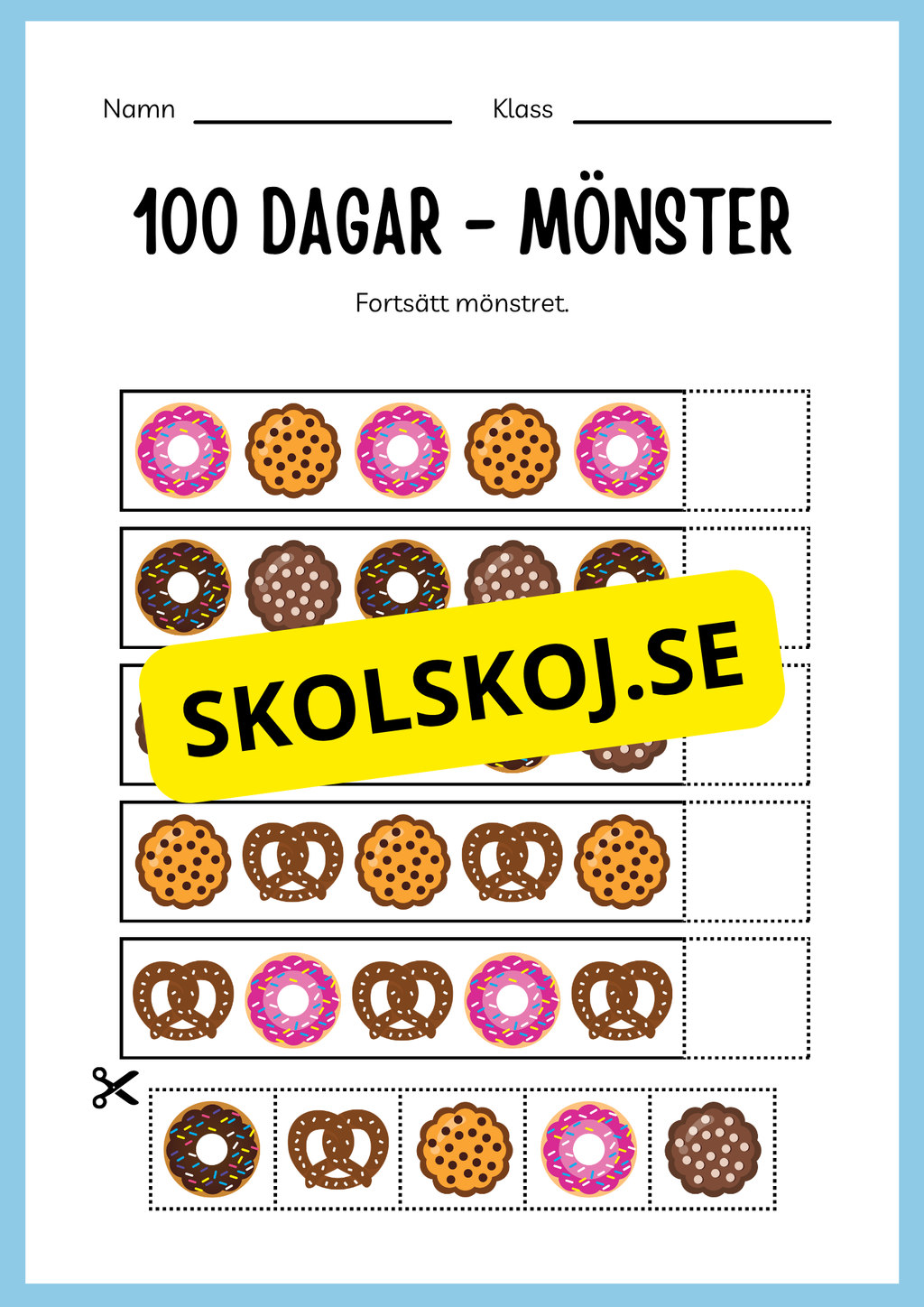 100 dagar i skolan (Häfte 20 sidor)