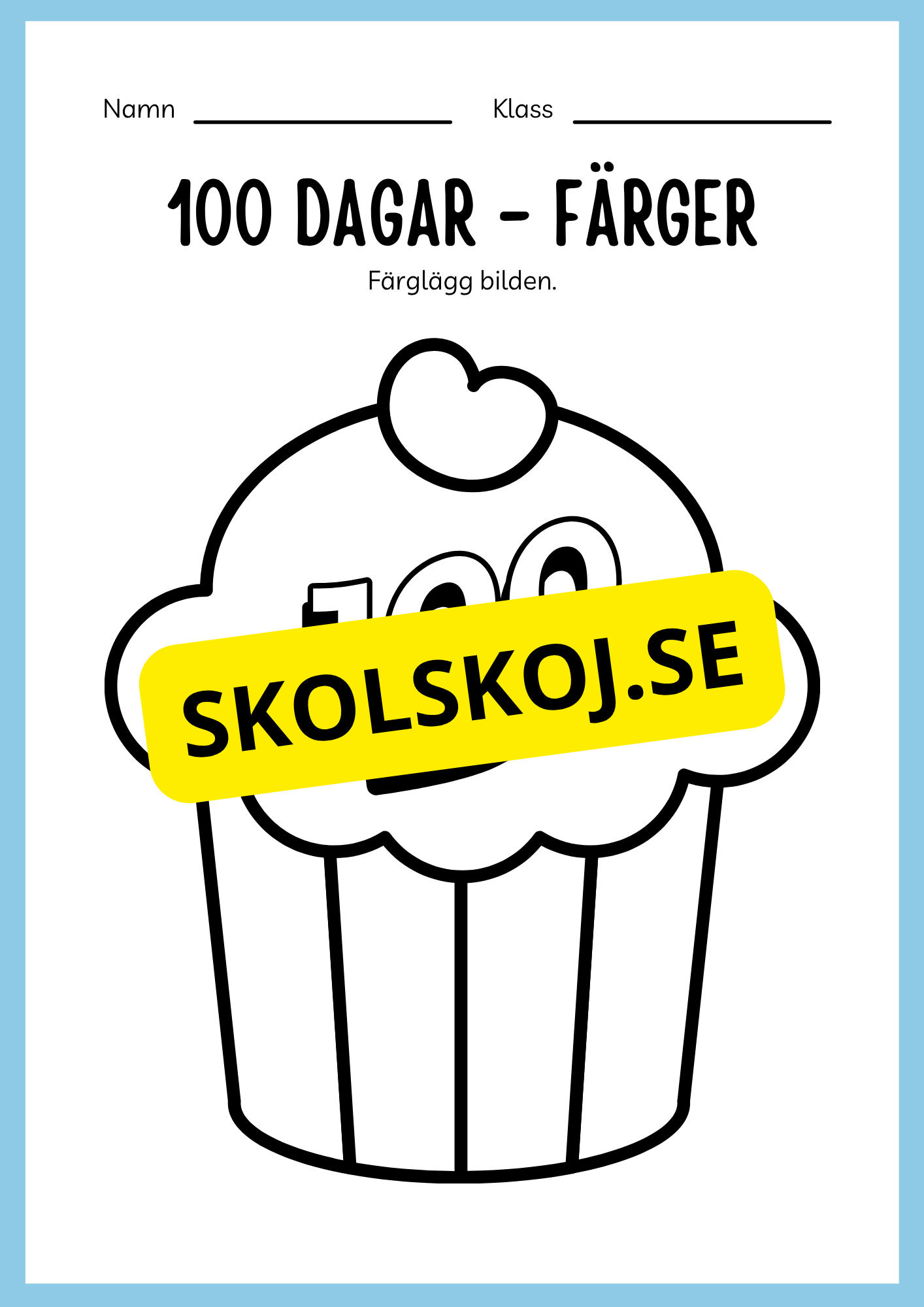 100 dagar i skolan (Häfte 20 sidor)