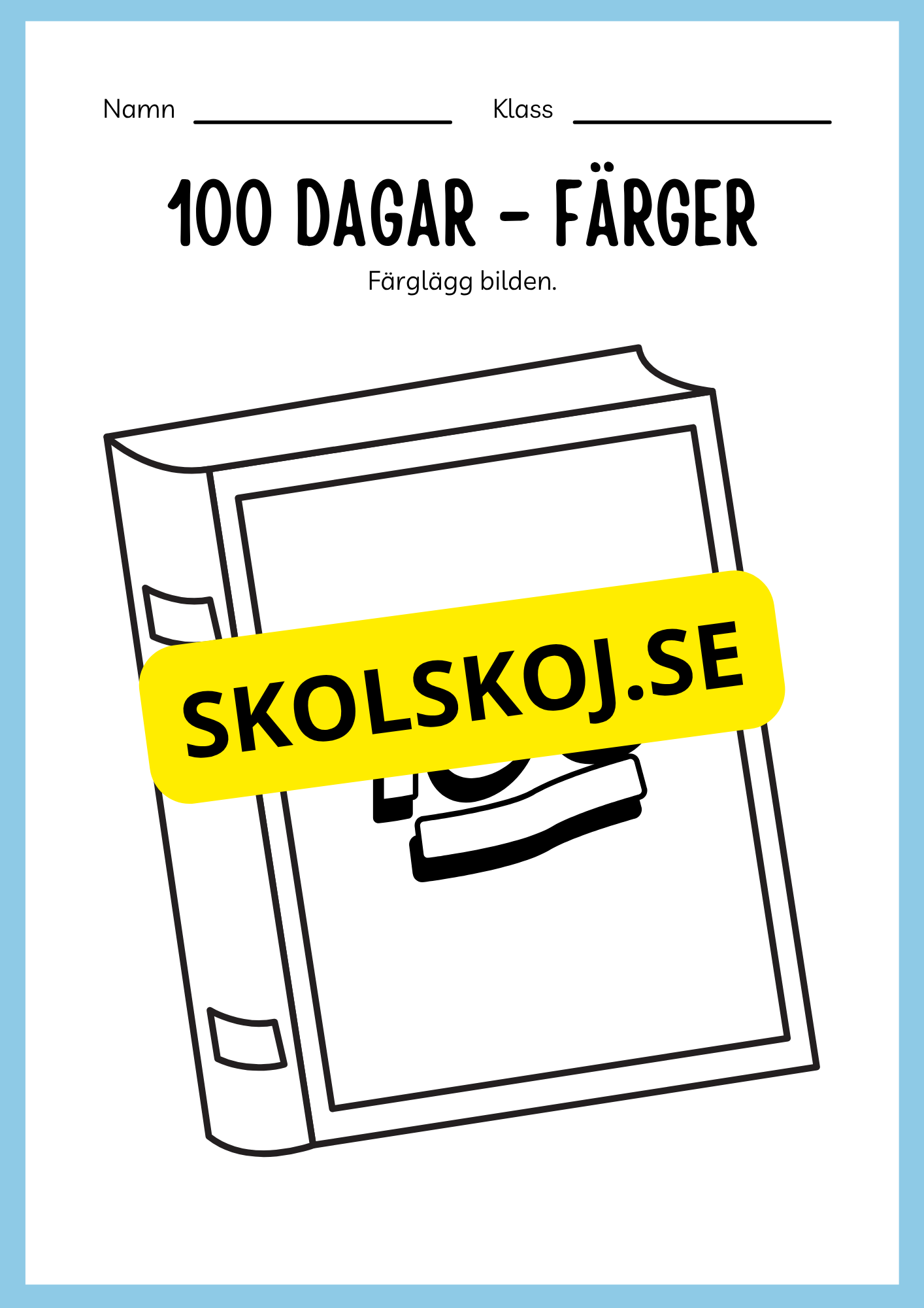 100 dagar i skolan (Häfte 20 sidor)