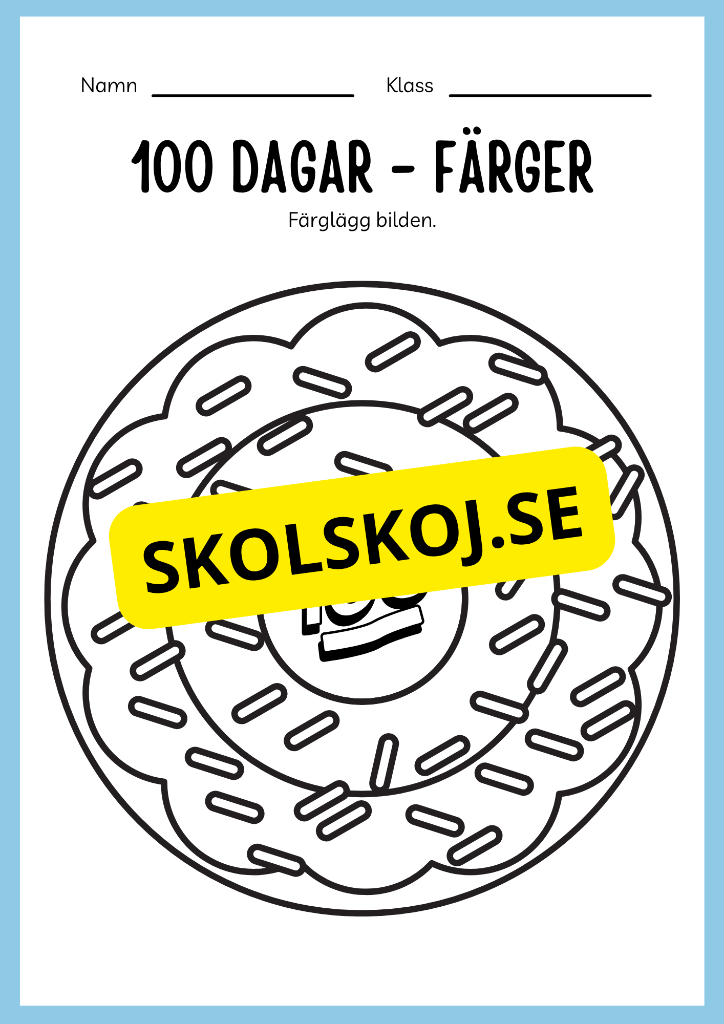 100 dagar i skolan (Häfte 20 sidor)