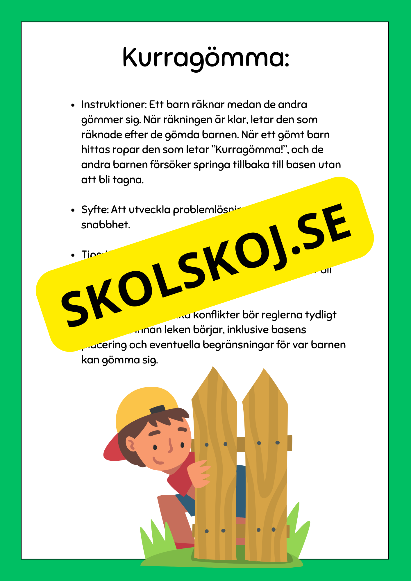 10 klassiska barnlekar
