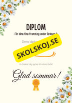 Diplom för skolavslutning – Förskoleklass till årskurs 9
