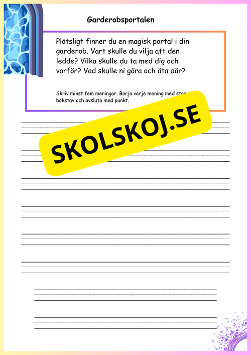 20 olika startpunkter  för berättelser