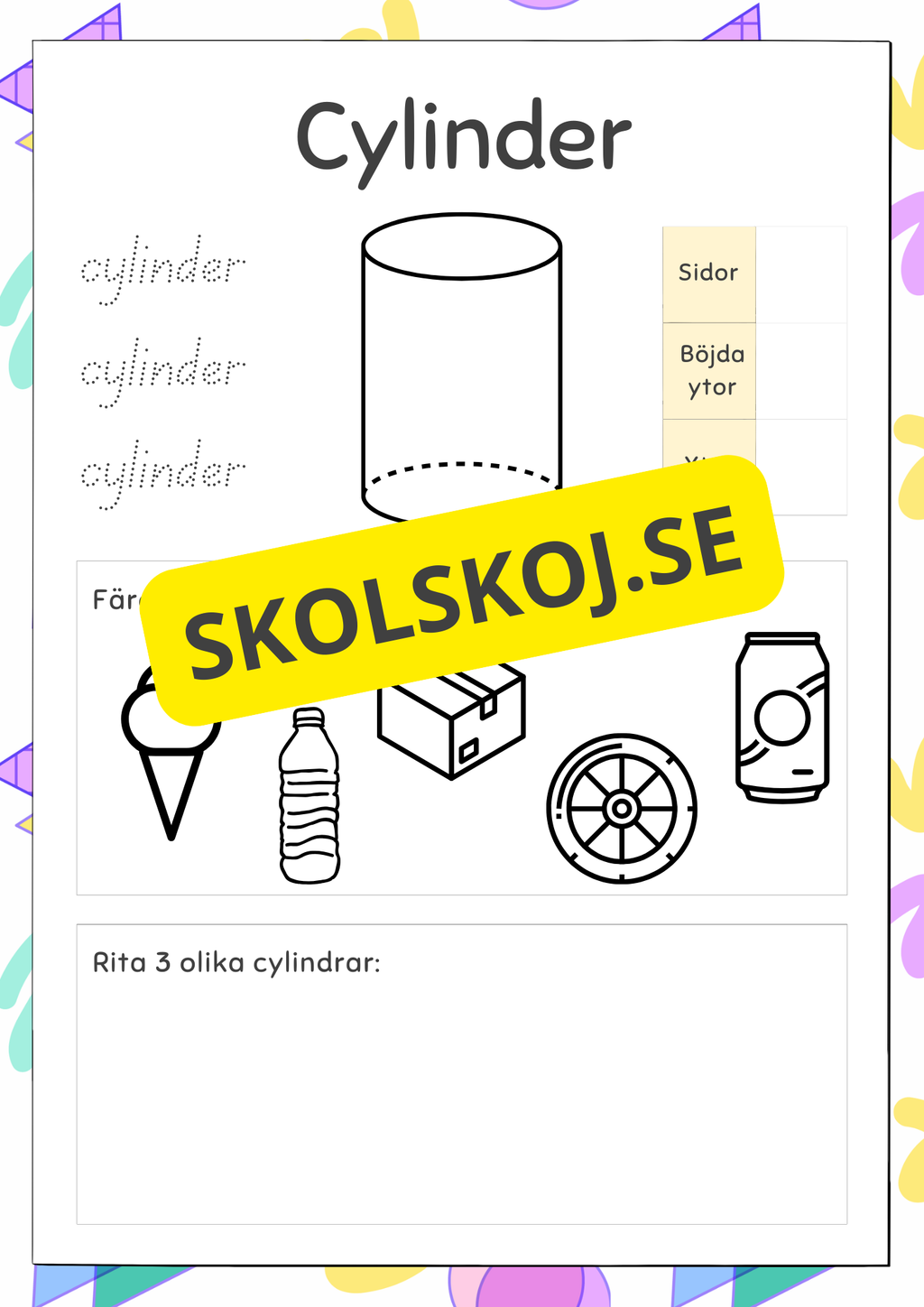 3D geometriska former