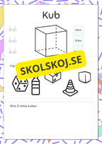3D geometriska former