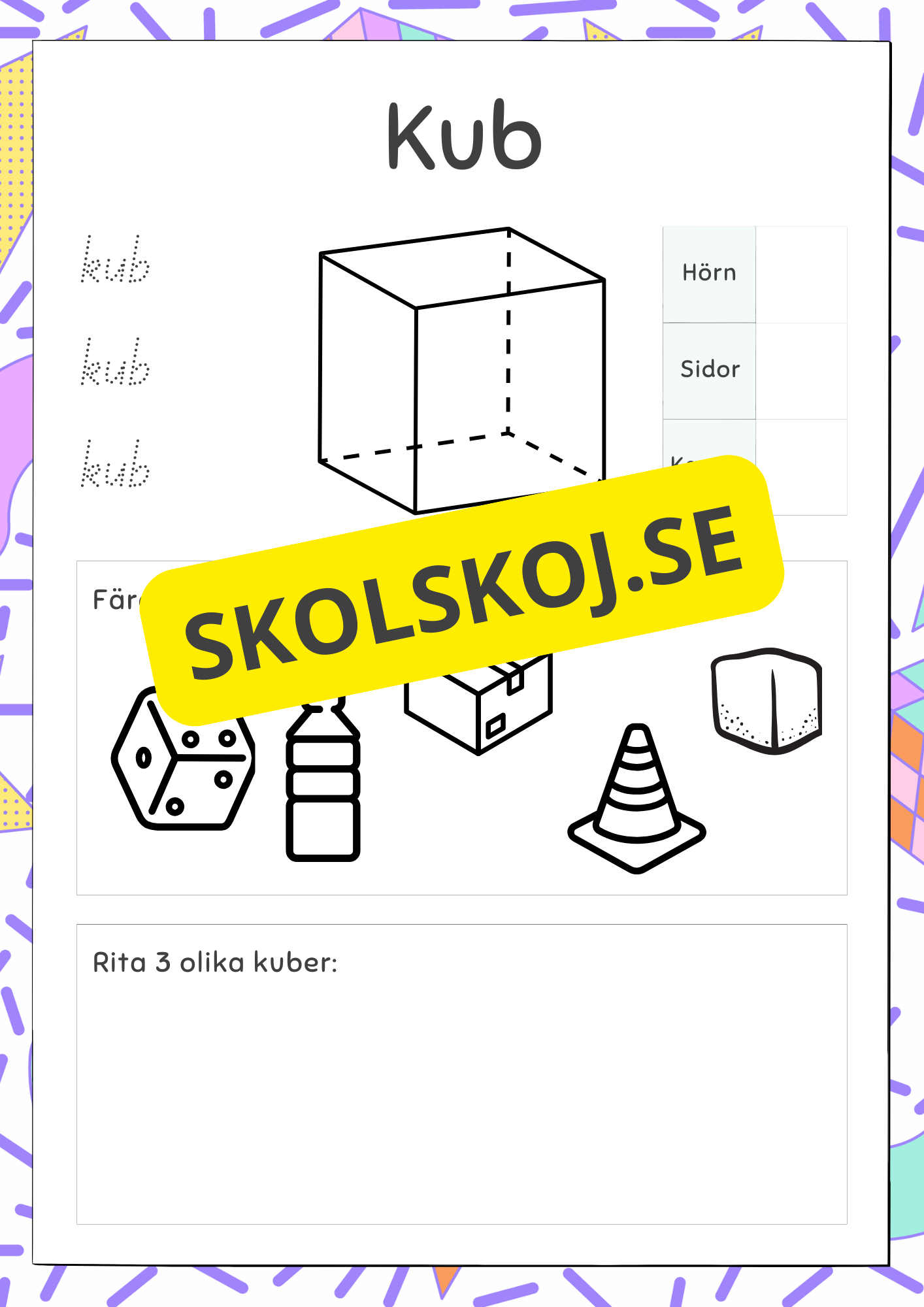 3D geometriska former
