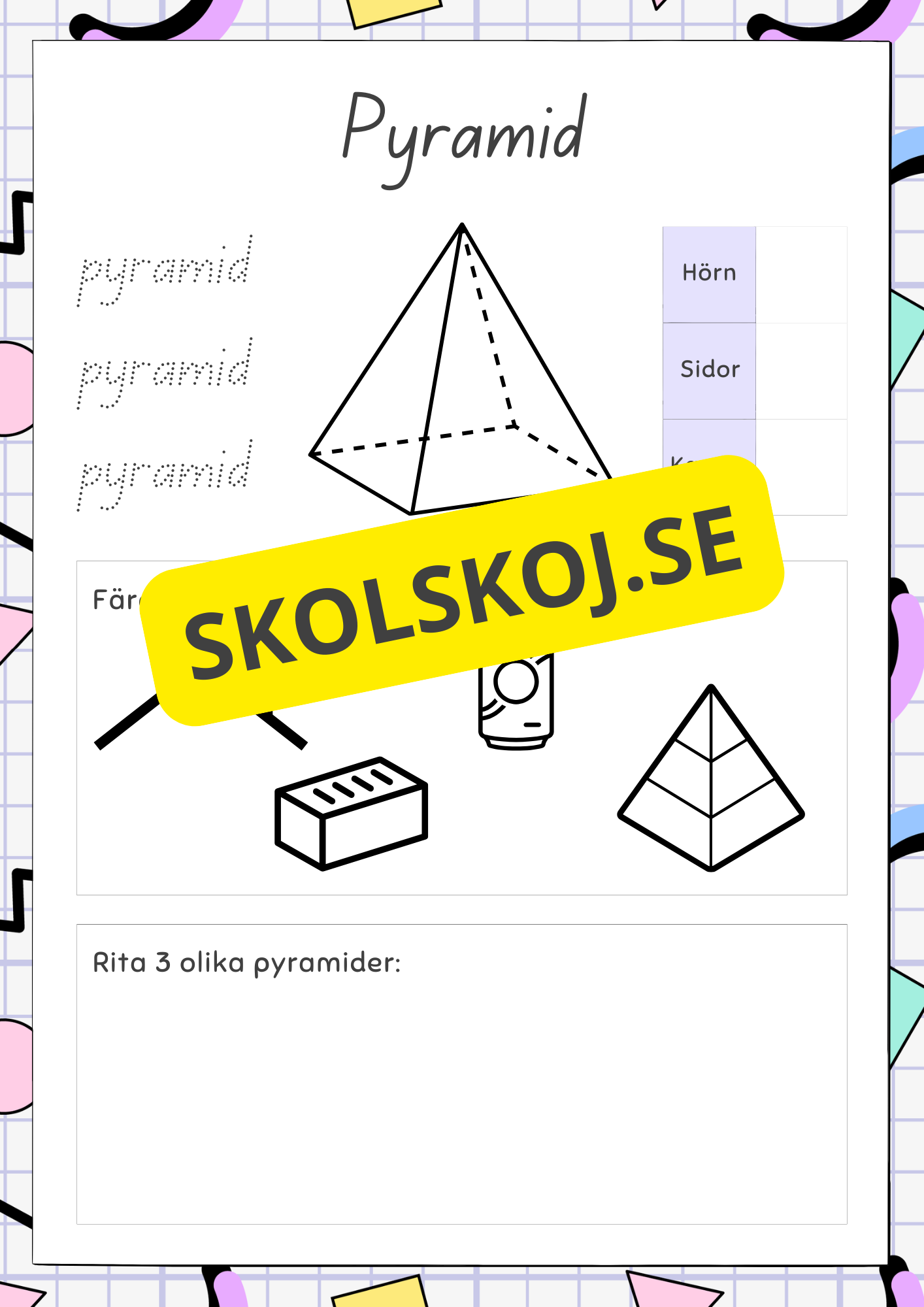 3D geometriska former