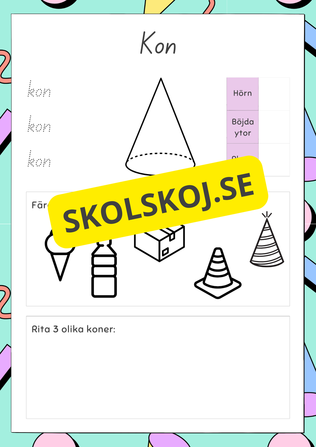 3D geometriska former