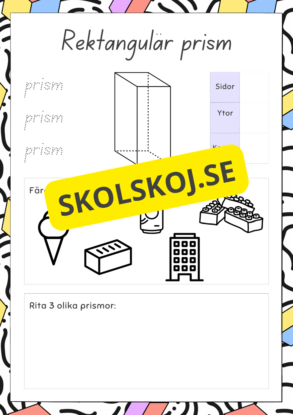 3D geometriska former