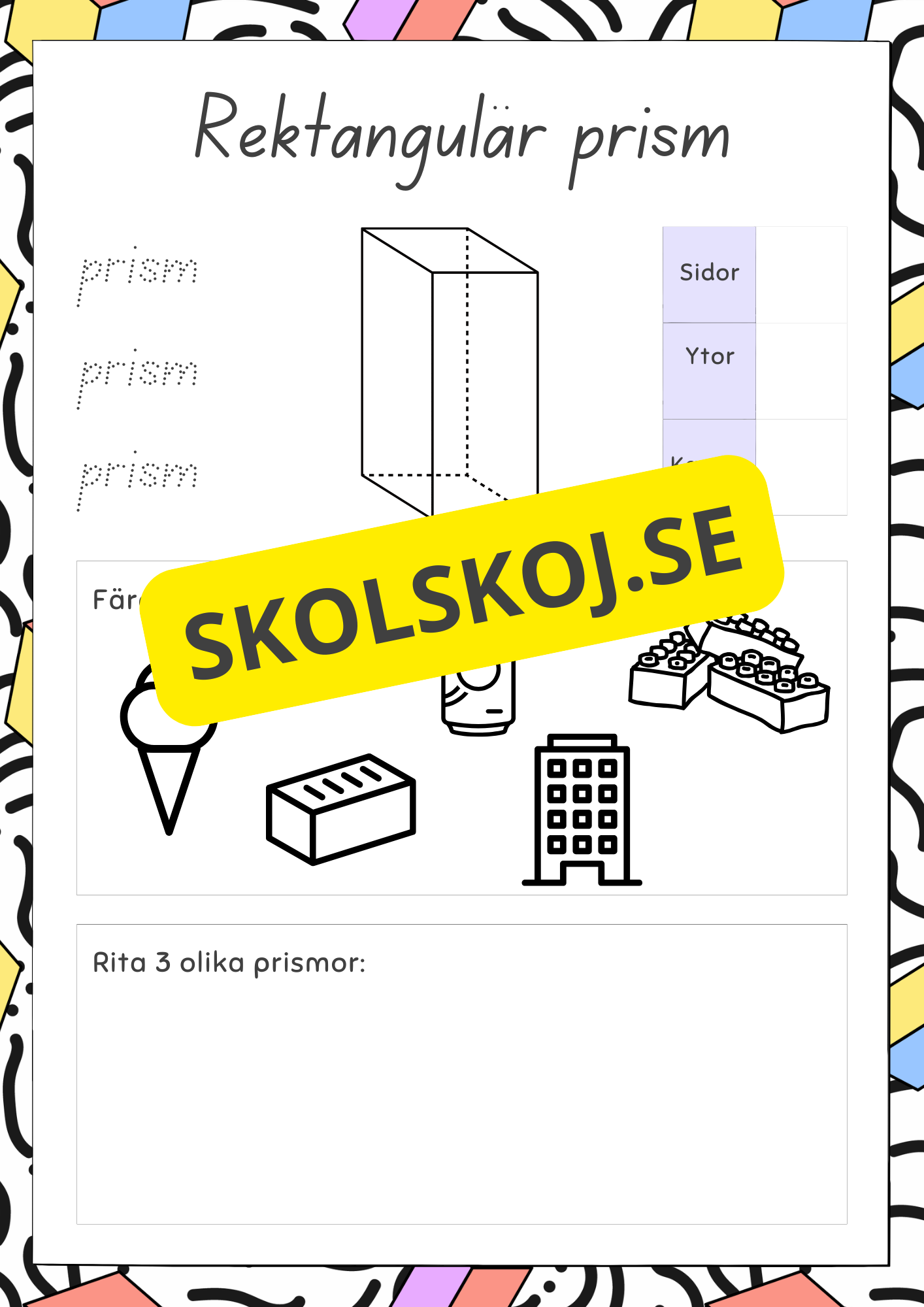 3D geometriska former