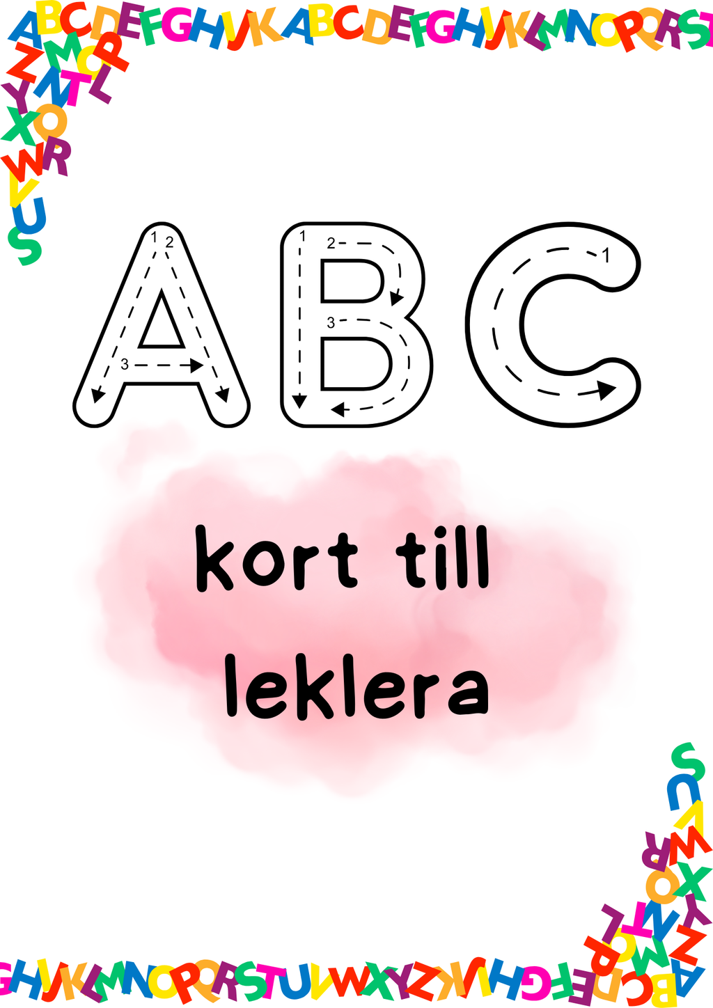ABC - Kort till leklera