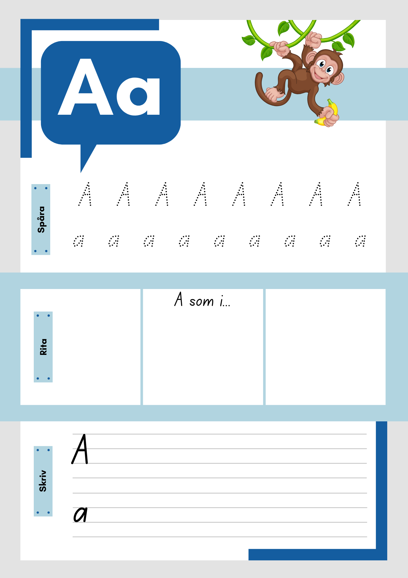 ABC - Träna på bokstäver
