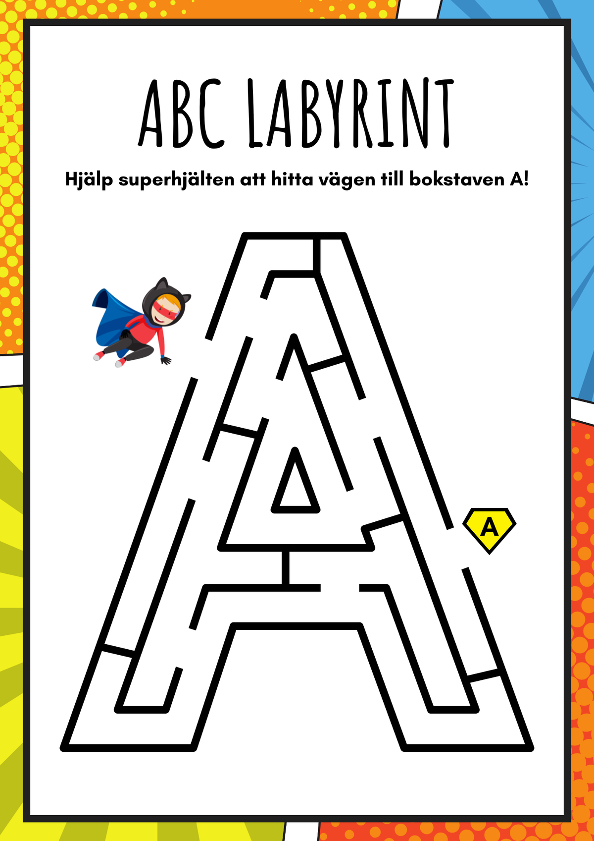 ABC labyrint - Versaler