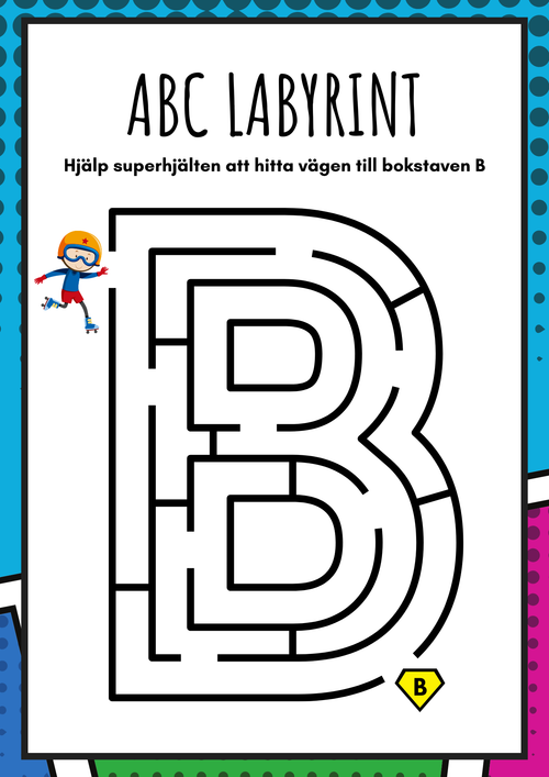 ABC labyrint - Versaler