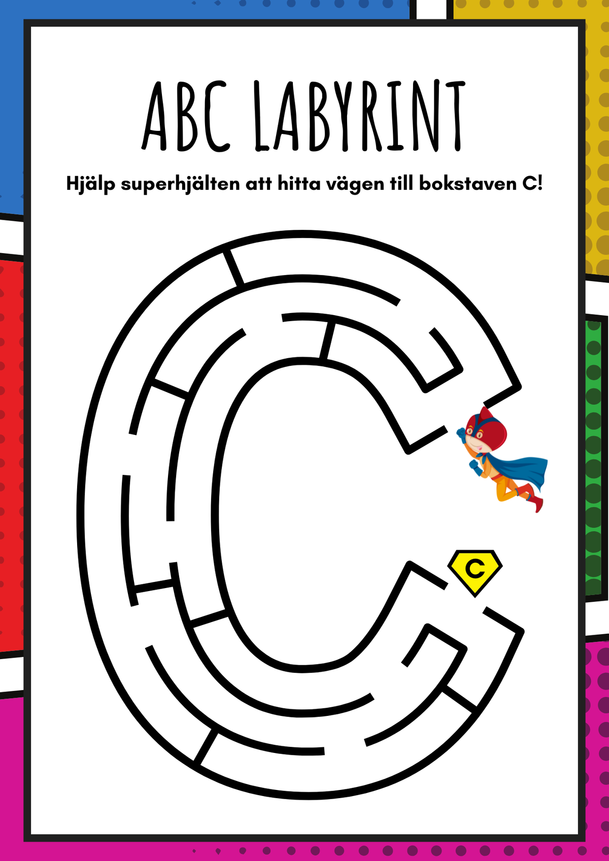 ABC labyrint - Versaler