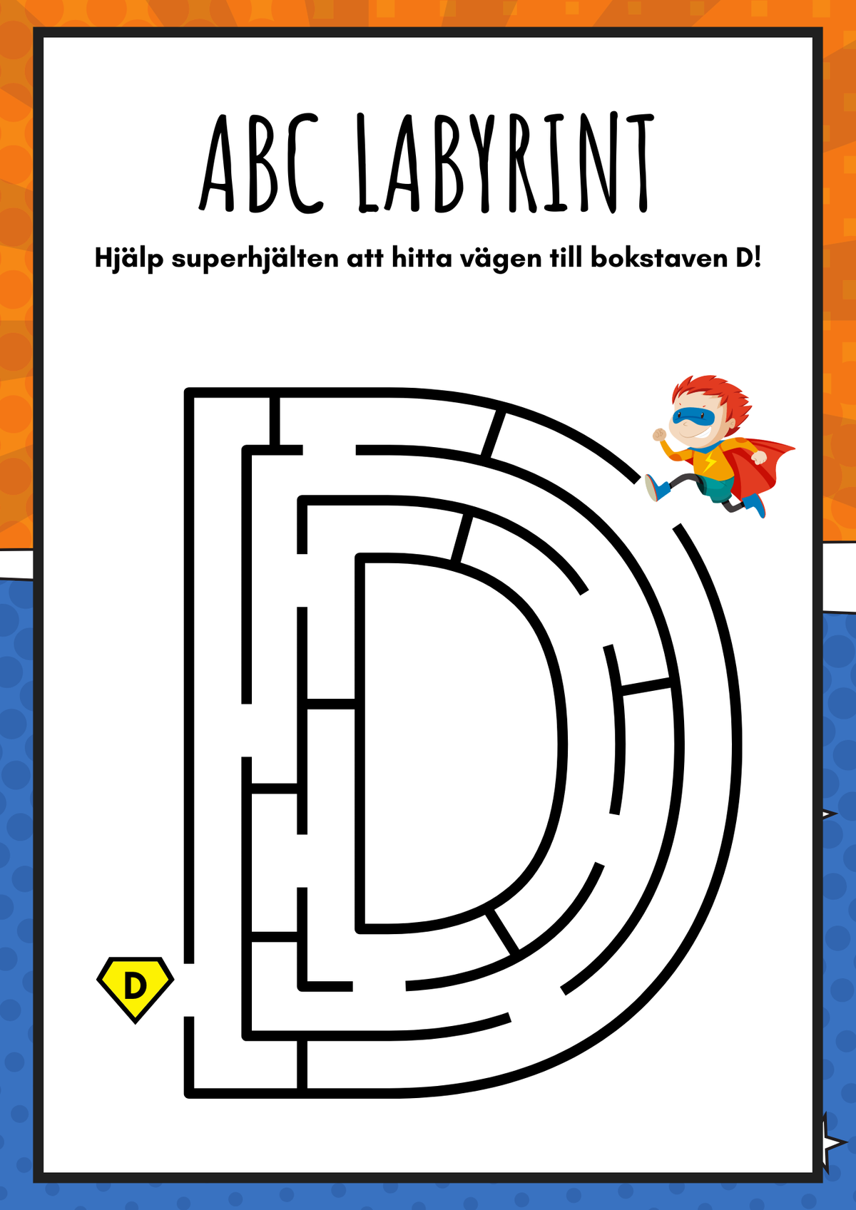 ABC labyrint - Versaler