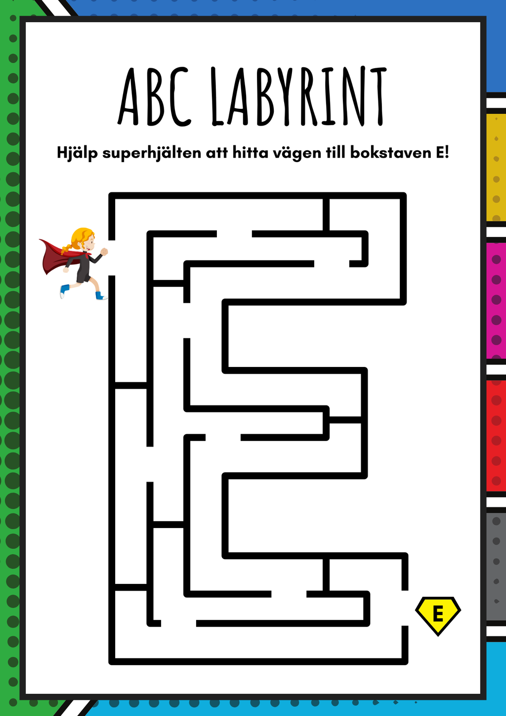 ABC labyrint - Versaler