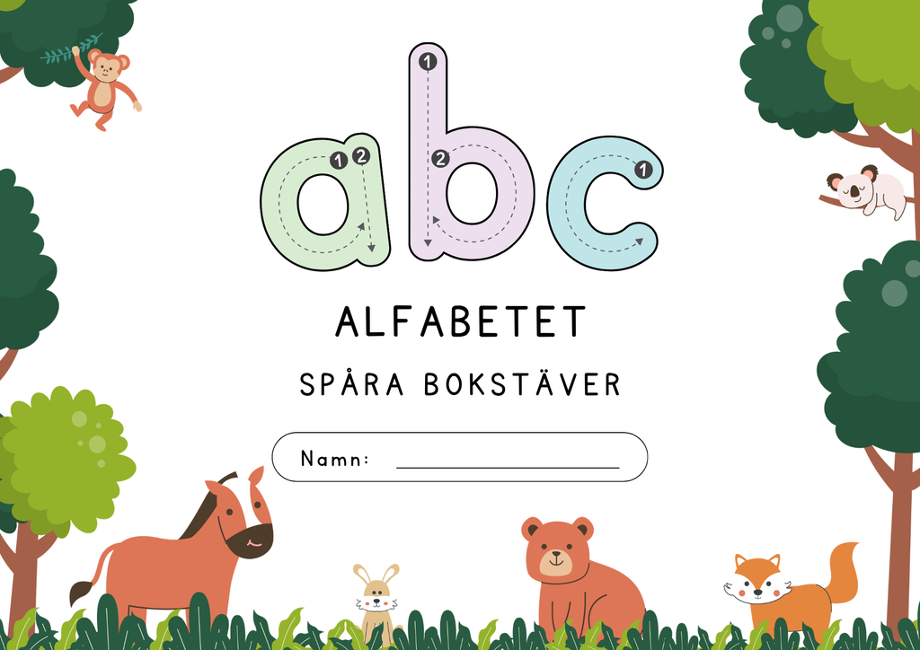 Abc alfabetet - Spåra bokstäver