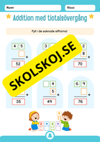 Addition med tiotalsövergång
