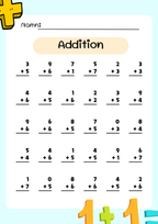 Uppställning addition 0 - 1000