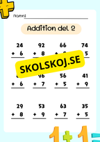 Uppställning addition 0 - 1000